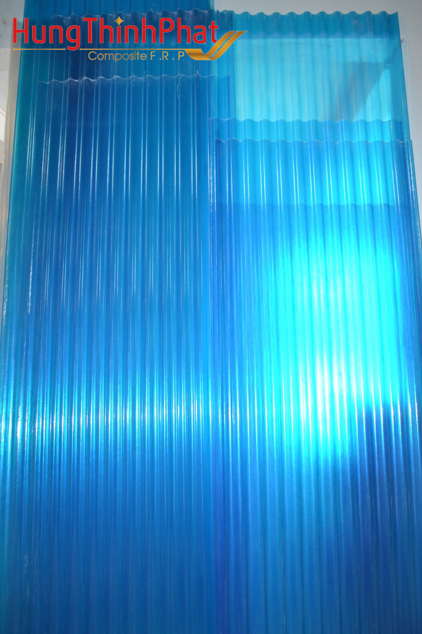 TÔN NHỰA LÀM MÁT COMPOSITE 12 SÓNG TRÒN KHỔ 90 CM